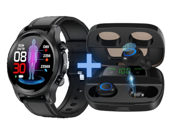 PulsePro Watch + Pods On Pro (A PROVA DE AGUA)
