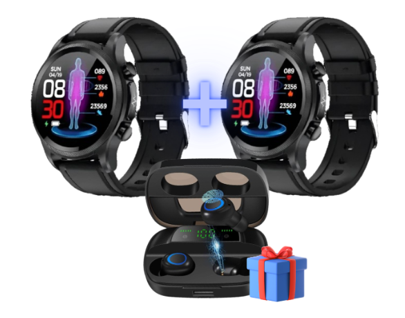 2 PulsePro Watches + Pods On Pro – A PROVA DE AGUA